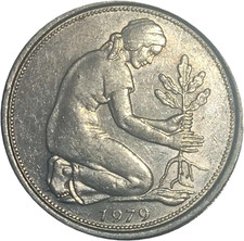 Coin Germany 50 Pfennig 1979 J