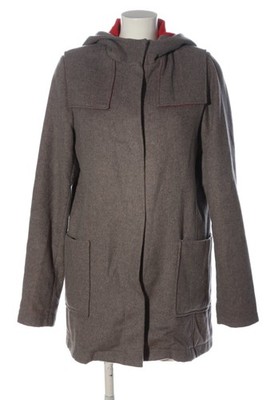 AQUASCUTUM Wollmantel Damen Mantel Gr. DE 36 grau Casual-Look