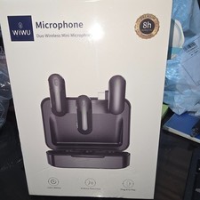 Microphone due wireless mini microphone WiWU  . for recoding video and podcast