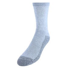 Fruit of the Loom Men's 10 Pack Everyday Work Crew Socks, Grey, 6-12, Grey