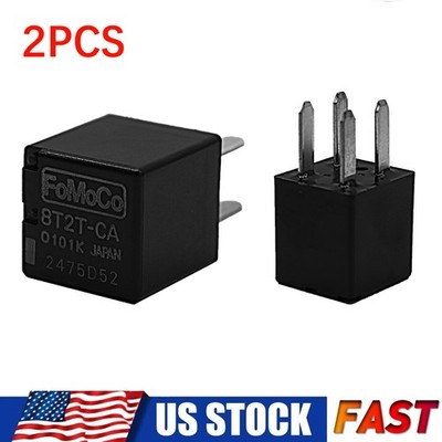 For Ford 4 Pin Multi-Purpose Hight Power Relay Various Models Set Of 2 #8T2T-CA