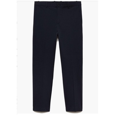 MANGO Men s Dark Navy Slim-Fit Stretch Pants Size 30