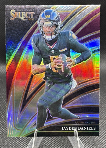 2025 Panini Select - Jayden Daniels #289 Club Level Silver Prizm - Commanders