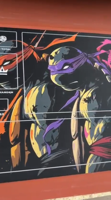TMNT Commander Playmat –NON SLIP- Trading Card Game-High Quality