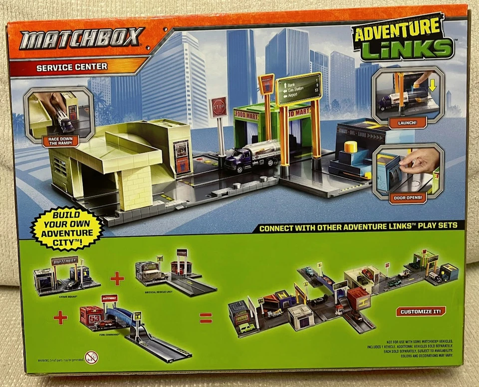 Matchbox Adventure Links SERVICE CENTER w 1 Vehicle 60th Anniversary New in Box - Image 2 of 4