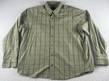 Eddie Bauer Men's 2XL Green Relaxed Fit Button Down