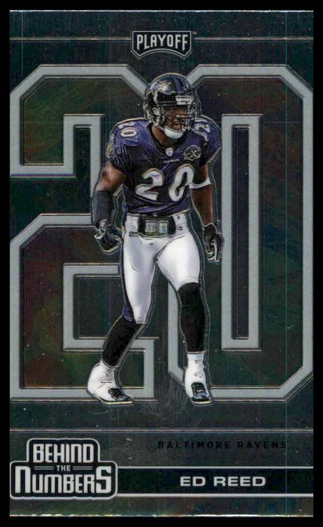 2020 Panini Playoff #BTN-16 Ed Reed Behind the Numbers