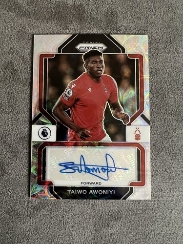 Panini Prizm Premier League 2022-23 Taiwo Awoniyi Auto Nottingham Forest