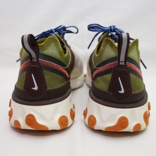 Nike React Element 87 Herren 9,5 Damen 11 Moos/Schwarz-El Dorado-Deep Royal Blue - Bild 5 von 12