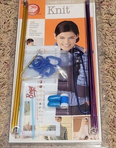 Boye I Taught Myself to Knit Plus Kit - Knitting Needles & Accessories