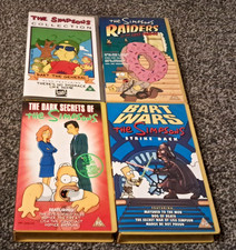 THE SIMSPONS BART WARS RAIDERS CHILDREN KIDS BUNDLE JOBLOT PAL VHS VIDEO
