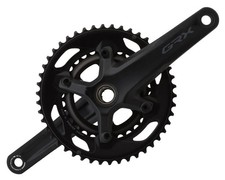 Shimano GRX FC-RX600 Crankset Black 2 x 10 Speed Hollowtech II