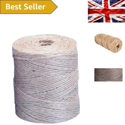 Schwerlast Natur Jute Garn, 35m | 6mm Durchmesser - Ideal für alle Ihre Projekte