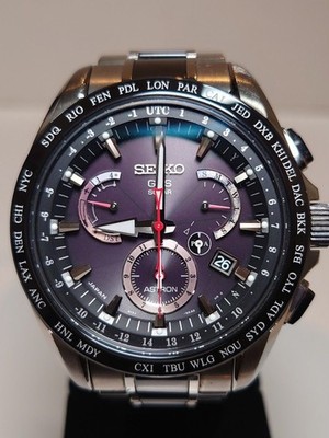 SEIKO ASTRON SBXB041 Titanium Ceramic Watch Solar GPS Timepiece 