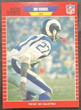 Pro Set Irv Cross #16 Los Angeles Rams Announcers NFL Football Trading Card 1989