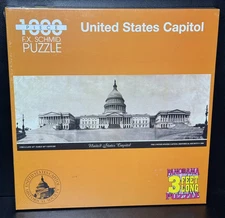 VTG 1998 FX Schmid United States Capitol 1000 pc Panorama 3" Jigsaw Puzzle New!
