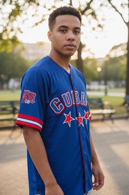 Cuban Bigboy Gear NLB League Heritage Men's Baseball Stars Jersey #08 Size S NWT