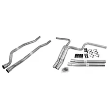 Dynomax 89004 2.25" Header-Back Exhaust System Aluminized Steel