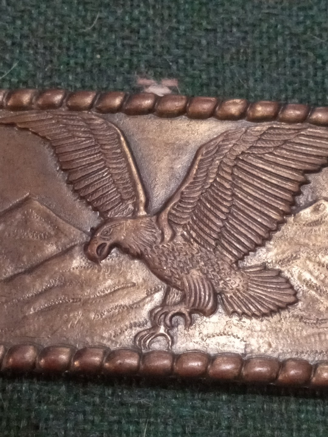 Solid Brass Eagle Belt Buckle Beautiful Design Vi… - image 5