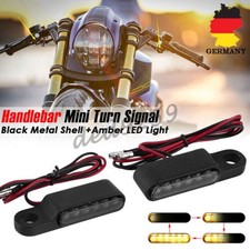2X LED Turn Signal Indicators Motorbike Motorcycle Mini Amber Light For Harley