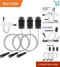 3 Pack HVAC Condensate Drain Line Cleaning Brush 48 Inch Flexible Drain Tool