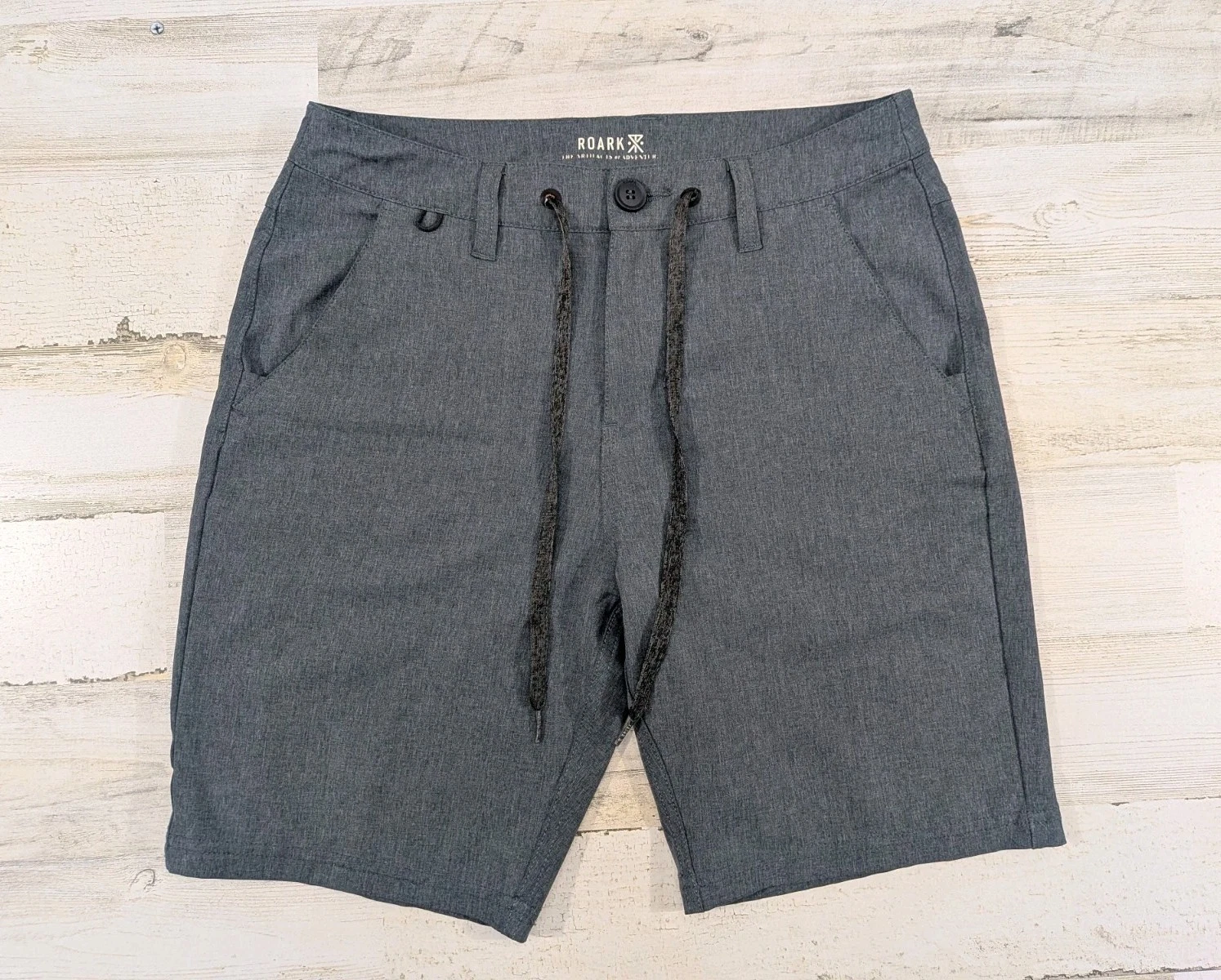 Roark Shorts Mens Fits 30x8 Blue Stretch Drawstring Explorer Hybrid (Tag 28)
