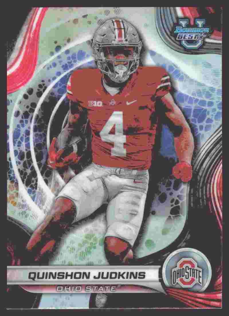2024 Bowman University Best #74 Quinshon Judkins Refractor