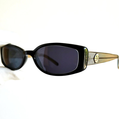 GUESS oval square vintage sonnenbrille black clear cross small 90