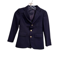 Vintage Polo Ralph Lauren Navy Blazer Gold Buttons Boys Size 10 Classic