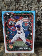 2024 Topps Holiday Baseball Francisco Lindor #H36 New York Mets Base