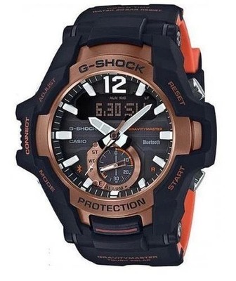 Casio G-Shock GR-B100-1A4 Black Orange Ana-Digi Mens Bluetooth Solar Watch