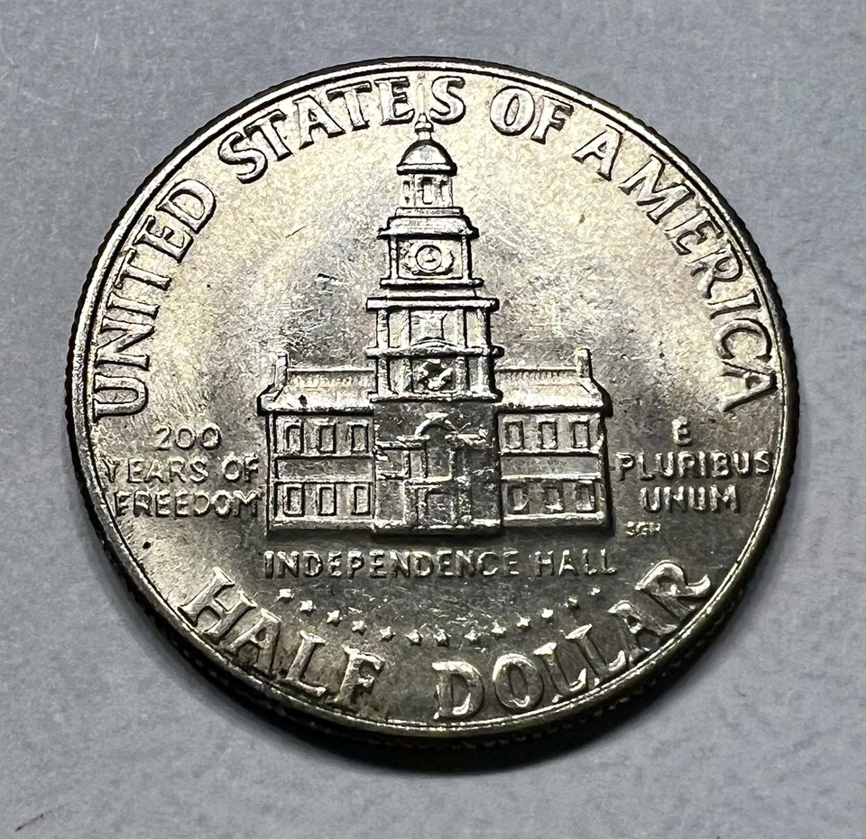 1976-D Bicentennial Kennedy Half Dollar – Dramatic DDR + DDO Error - Image 2 of 4