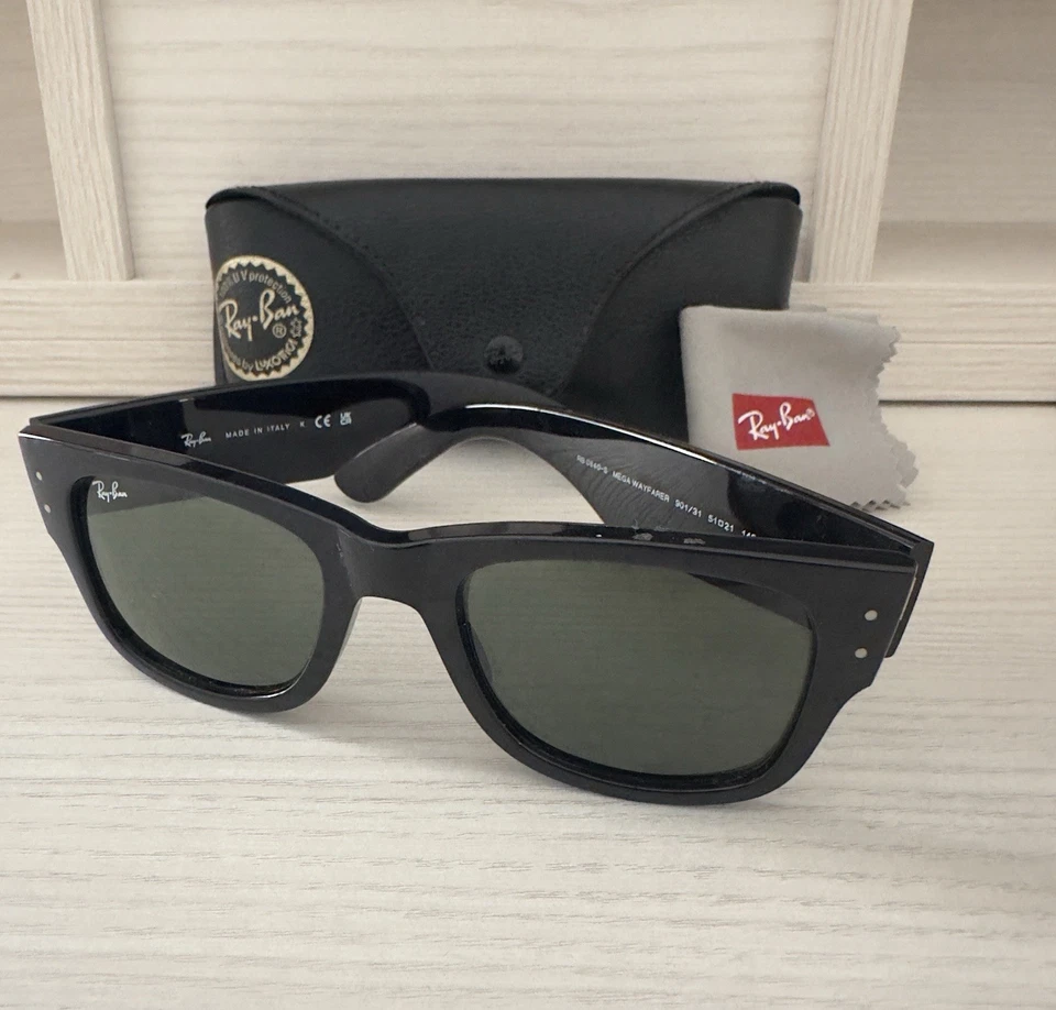 Ray-Ban RB0840-S Mega Wayfarer Authentic | Worn Once | Excellent Condition!, photo 1 of 5