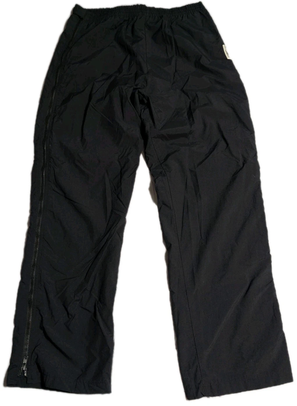 Vintage Helly Hansen LIFA Rain Pants Mens L Black Full Zip Sailing Ski Shell