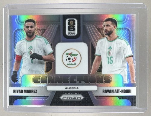 Rayan Ait-Nouri Riyad Mahrez 2026 Panini Prizm World Cup #6 Silver Connections