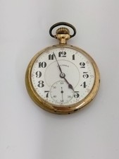 Vtg 1921 Illinois 16s 19 Jewel Grade 706 Gold Filled Pocket Watch RUNS
