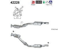 Katalysator FÜR Audi A4 B5 Avant (8D5), Audi A4 B6 (8E2) - AS 42228