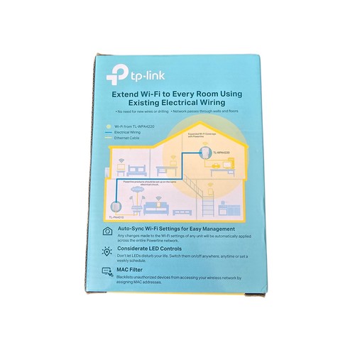 TP-LINK TL-WPA4220 WiFi AV600 Wi-Fi KIT (1 POWERELINE + 1 EXTENDER) - Afbeelding 3 van 9