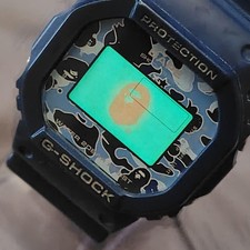 Casio G-Shock DW-5600VT BAPE A Bathing Ape Camo Digital Watch Limited 2000