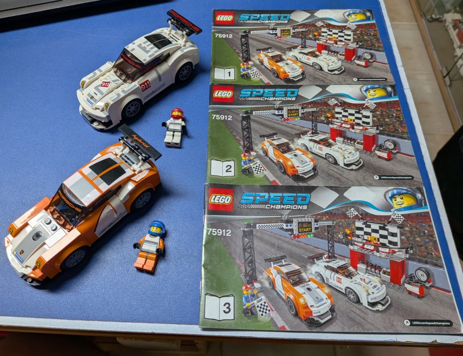 LEGO SPEED CHAMPIONS 75912 PORSCHE 911 SOLO AUTO + PILOTI E ISTRUZIONI