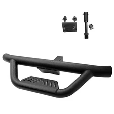  Texture Black Universal Hitch Step with Hitch Lock and Stabilizer Fit 2” 