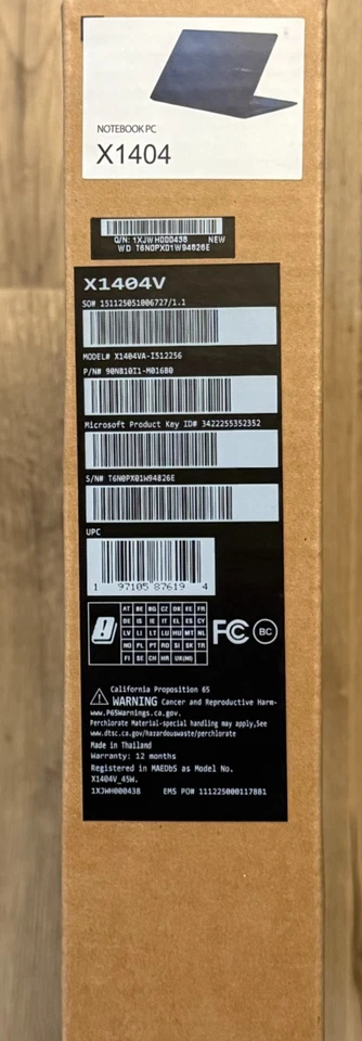 ASUS Vivobook 14 X1404VA 14" FHD Laptop Intel Core i5-1335U 12GB RAM 256GB SSD W - Image 3 of 4