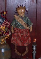 Patti's Ratties Primitive Raggedy Ann Liberty Annie Doll Paper Pattern 591