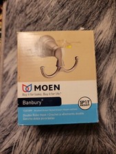 MOEN Banbury Double Robe Hook in Spot Resist Brushed Nickel Y2603BN