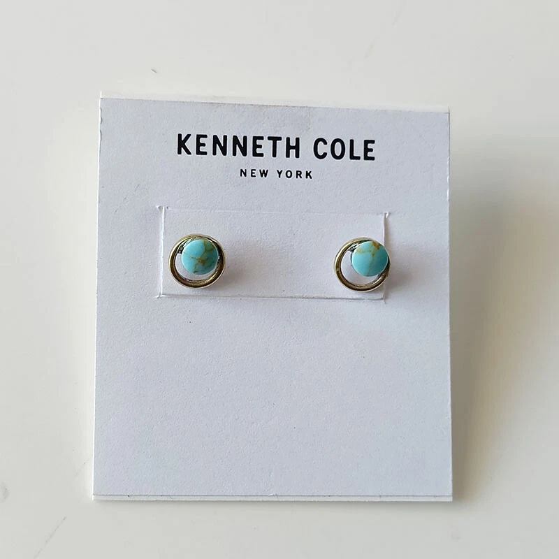New 3Pairs Kenneth Cole Stud Earrings Jacket Gift Vintage Women Party Jewelry - Image 3 of 4