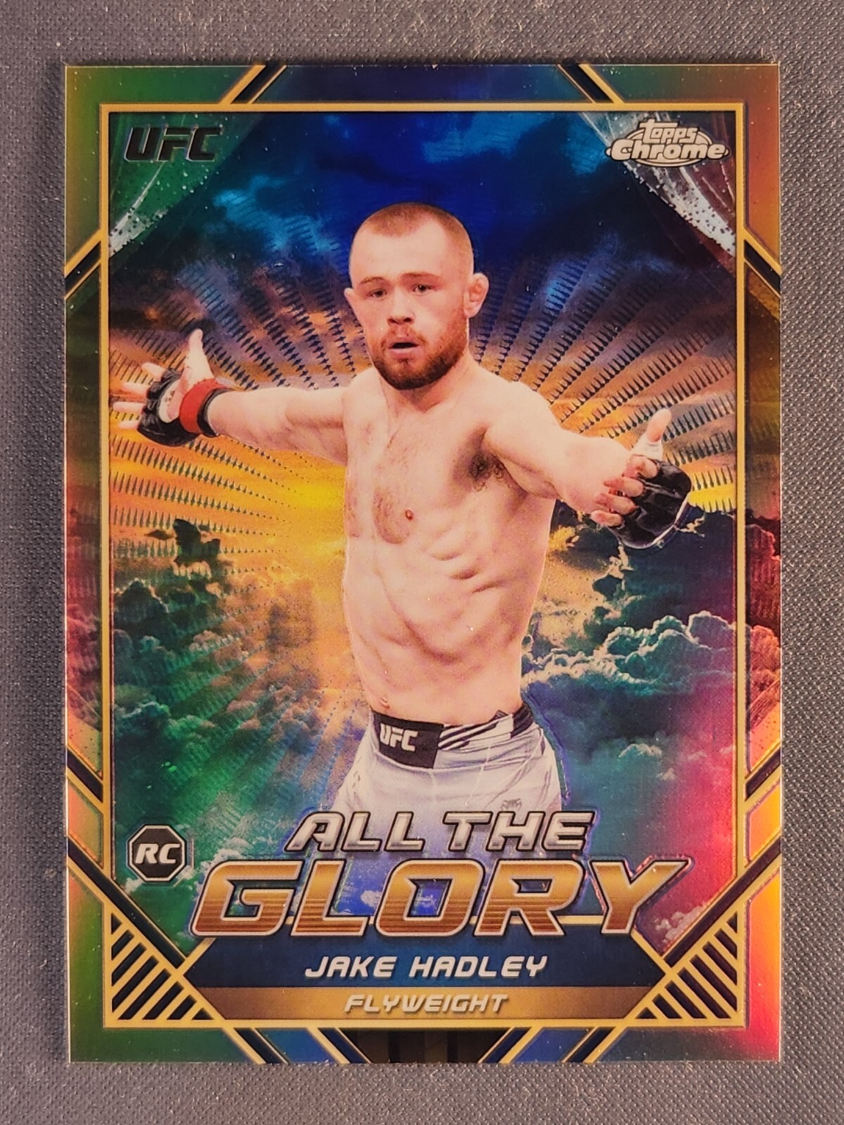 2024 Topps Chrome UFC All the Glory #ATG-12 Jake Hadley Rookie RC Refractor SSP