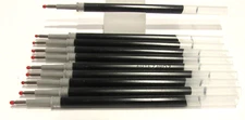 10 Replacement Refills for Pentel EnerGel 0.7mm  Rollerball Gel Ink MED, BLACK