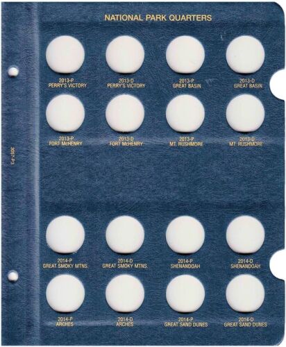 Whitman US National Park Quarter Coin Album 2010-2021 P & D Mints #3057 - Picture 4 of 8