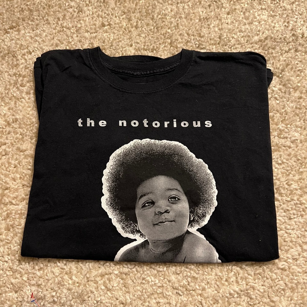 The Notorious B.I.G. Shirt Mens 2XL XXL Black Baby Biggie Smalls