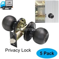 5x Round Privacy Door Lock Keyless Oil Rubbed Bronze Door Knob Bedroom/bathroom 5x Round Privacy Door Lock Keyless Oil Rubbed Bronze Door Knob Bedroom/bathroom